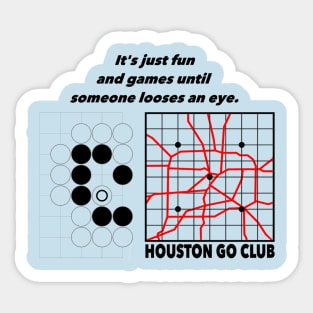 Fun & Games (Black Lines) Sticker